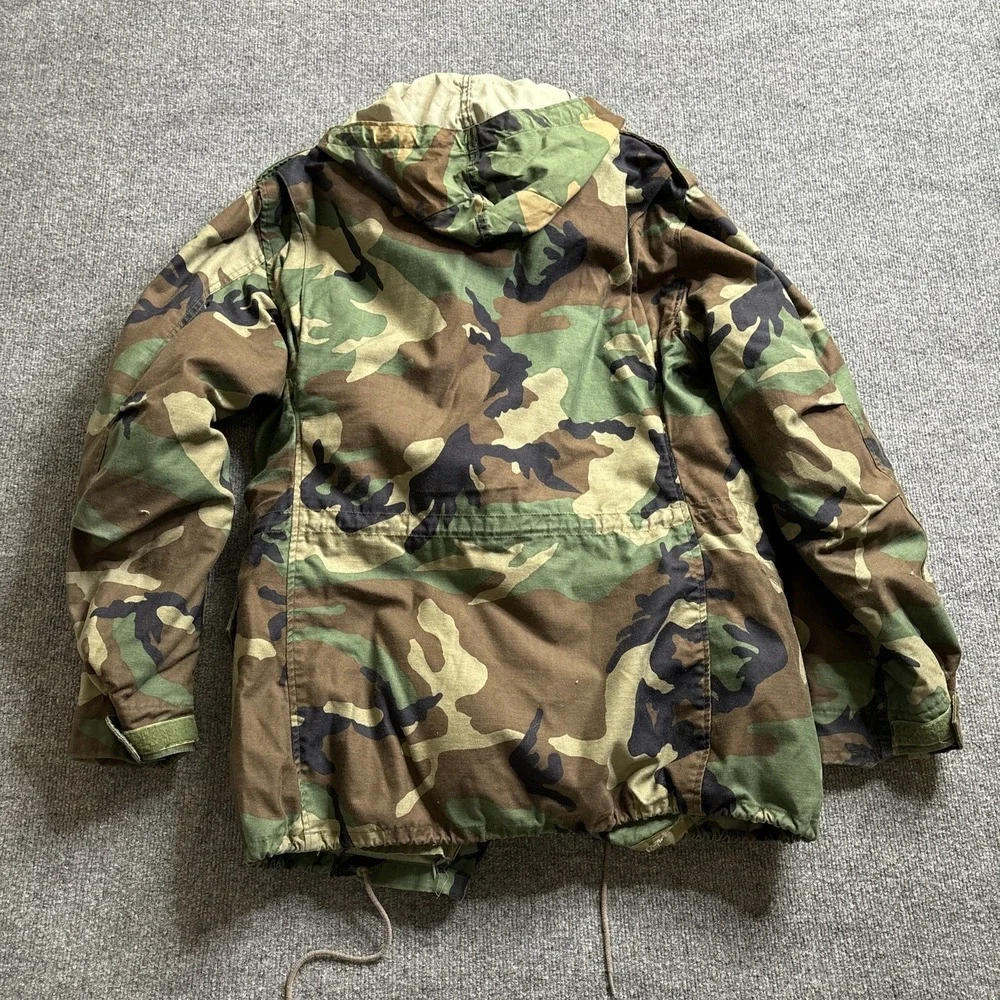 US Army Cold Weather Field Woodland Camouflage Jacket & Liner John Ownbey Medium